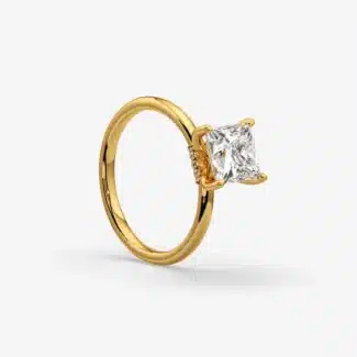 cushion cut engagement ring