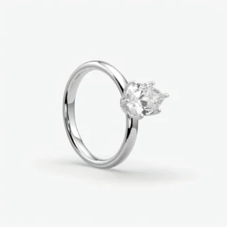 Pear-Cut Diamond Engagement Ring