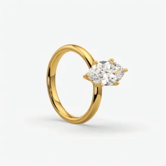 Marquise Diamond Solitaire Engagement Ring