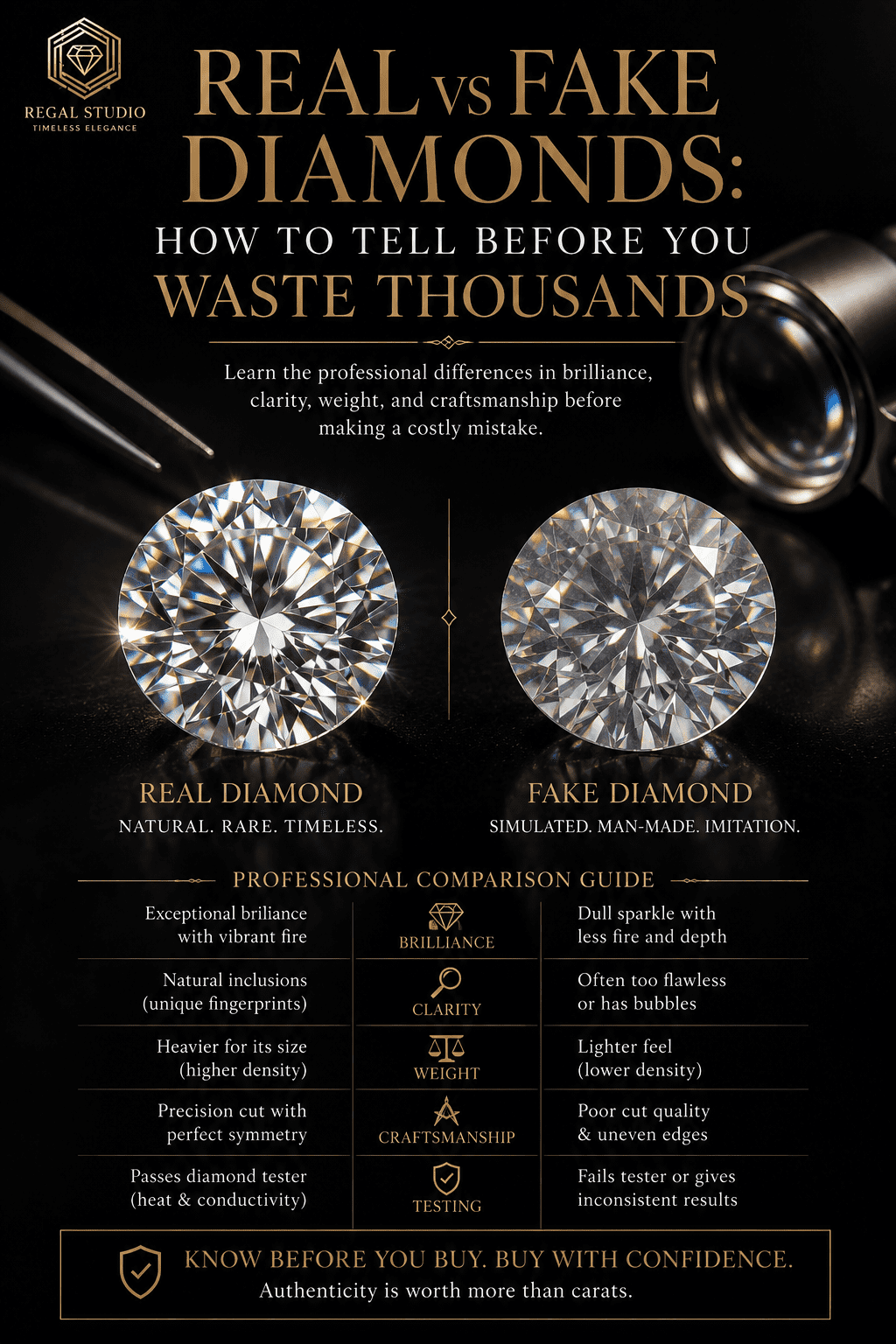 Real vs Fake Diamonds: How to Tell Before You Waste Thousands