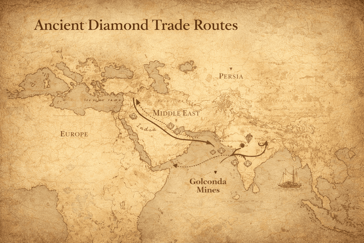 Ancient Diamond Trade Routes: How India Dominated Early Diamond Supply
