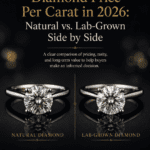 Diamond Price Per Carat in 2026: Natural vs. Lab-Grown Side by Side