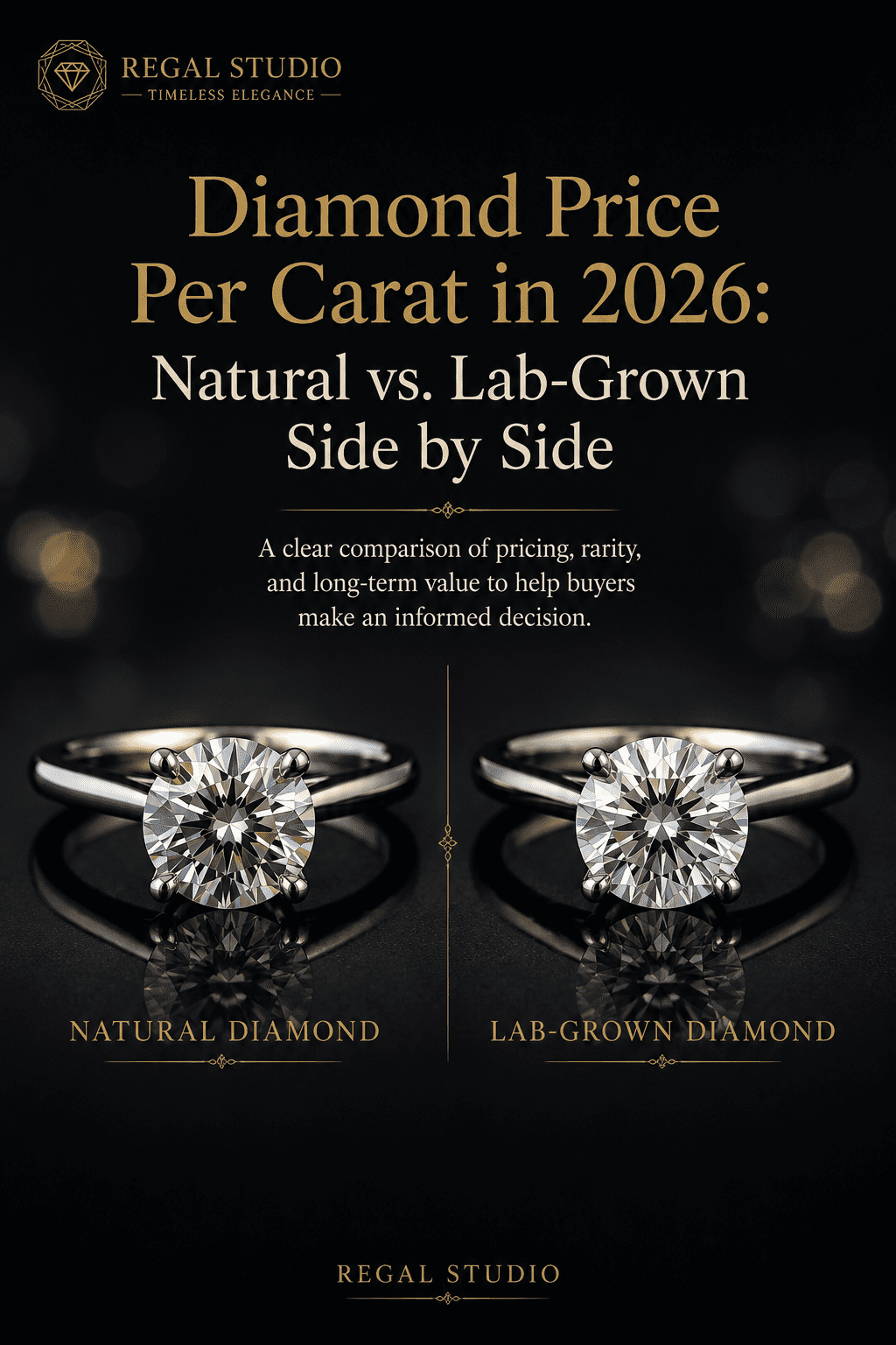 Diamond Price Per Carat in 2026: Natural vs. Lab-Grown Side by Side