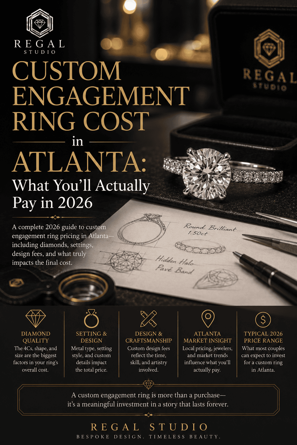 Custom Engagement Ring Cost in Atlanta: 2026 Guide