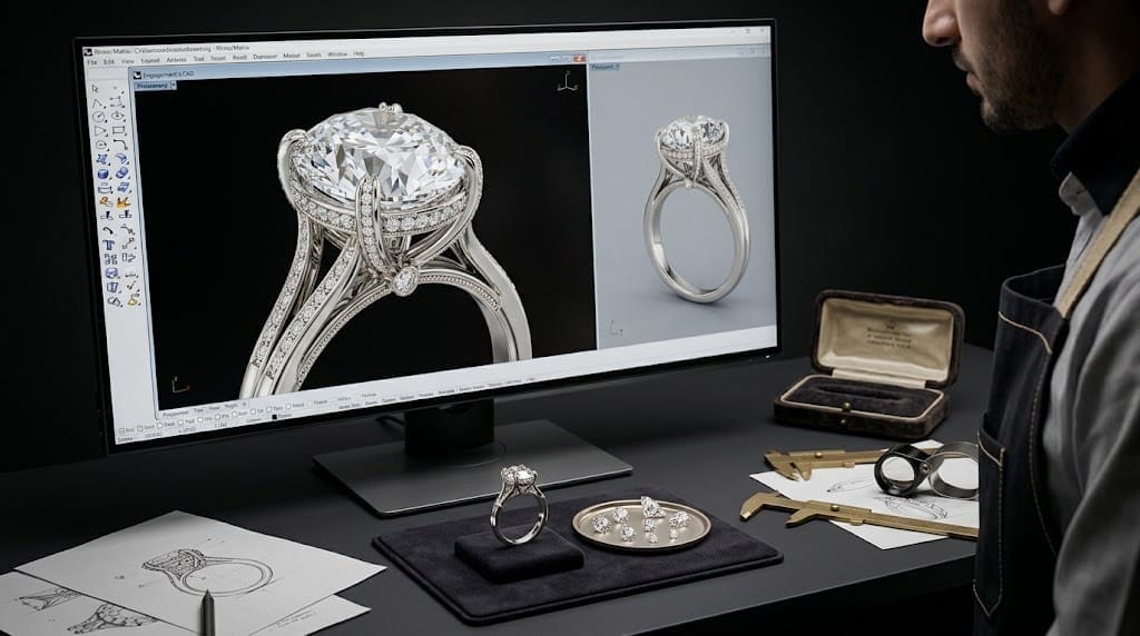 CAD & 3D Rendering for Custom Fine Jewelry in Atlanta 1